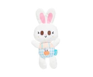 Barkbox BARK green Thumb Bun white rabbit plush dog toy XS-M