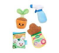 Barkbox BARK Greenhouse Gang Dog Toy Set, 4 Plush Gardening Toys, XS/S Size