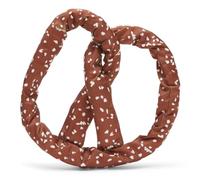 Barkbox BARK Paula's Park Slope Pretzel Dog Toy, Brown with White Spots, Medium Size, Plush