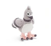 Barkbox BARK Pigeon Plush Dog Toy, Grey and White, Squeaky Bird Design