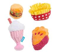 BarkBox Dine & Dash Interactive Plush Dog Toy Bundle
