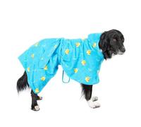 BarkBox Dog Bathrobe Towel - Lightweight, Super Cute Fast Drying Bathrobe for Dogs - Ducky (Large)