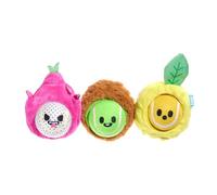 Barkbox Dog Toys - Fruity Cutie Tropical Trio Squeaker Ball Interactive Chew Toys - Durable & Tough Tennis Balls, Training, Exercise & Beating Boredom - Stimulating Plush, Large Breed