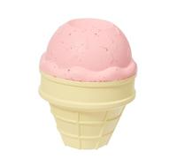 Barkbox I-Squeak Cone Dog Toy, Ice Cream Scented, Squeaker and Treat Dispenser, Interactive