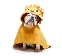 Barkbox Premium Absorbent Dog Towel - Quick Drying Hooded Bathrobe for Bath & Beach Trips, Luxurious & Soft Dog Bathrobe/Towel for All Breeds, Quick Drying Pet Towel for Dogs & Cats (Lion, Medium)