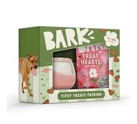 Barkbox Tipsy Treat Gift Pack - Valentine’s Day Plush Treat-Dispensing Dog Toy & Chicken Jerky Heart Treats - Fun Gift Box for Medium to Large Dogs