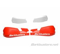 Barkbusters VPS MX Handguard Plastic Set Only Red/White Deflector, black