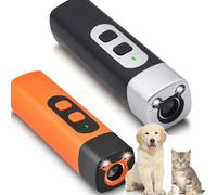 Barkbuz Anti Bark Device, Qinux Barkbuz for Dogs - 10-M Coverage, Suitable for Training to Improve Bad Behavior, Humane Behavior Training Support for Indoor/Outdoor Use (Orange*Black)