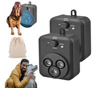 Barkbuz Anti Bark Device, Qinux Barkbuz - Rechargeable Handheld Dog Barking Control Device Dog, Dog Bark Deterrent Devices for Own or Neighbor's Dog, 3-Speed Frequency, For Dogs Indoor Outdoor Use (2)