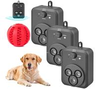 Barkbuz Anti Bark Device, Qinux Barkbuz, Sonic Bark Deterrents, Training to Improve Bad Behavior, 25000-40000 Hz 3-Speed Frequency, Rechargeable Ultrasonic Dog Repeller, for Indoor Outdoor (3 Pcs)