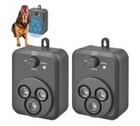 Barkbuz - Barkbuz Anti Bark Device, Qinux Barkbuz For Dogs, Strobe Mode, 25000-40000 Hz Three-Speed Variable Frequency, With Led Flashlight, Suitable For Training To Improve Bad Behavior (2pcs)