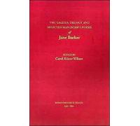 Barker - Galesia Trilogy and Selected Manuscript Poems of Jane - New p - L555z