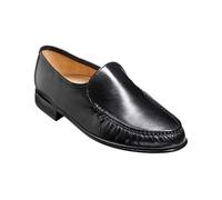 BARKER Laurence Black Leather Moccasin Slip On Shoe