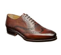 BARKER Marchwell Men's Oxford Brogue Shoes - Polished Leather, Handcrafted Formal Lace-Up, Goodyear Welted, Classic Wingtip Design
