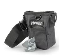 Barking Bags Black Dog Treat Bag & Training Pouch - Ideal For Medium To Large Breeds | Lightweight & Practical Design With Magnetic Closure | Wear Three Ways | Easy Carry Carry Dog Treats & Poo Bags