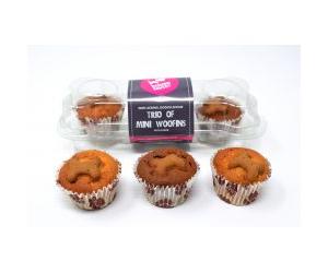 Barking Bakery Woof Mini Un-Iced Trio - 38g