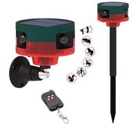Barking Dog Alarm, 129db Barking Dog Motion Sensor, 360° Motion Alarm Outdoor with Wireless Remote, Recording＆13 Kinds of Sound Loud Noise Maker for Home Security
