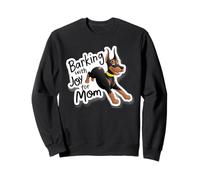 Barking for Mom Happy Black Tan Dog Lover Sweatshirt