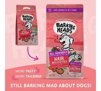Barking Heads Dry Dog Food Hair Necessities - 100% Natural Salmon, Skin & Coat - 2 kg