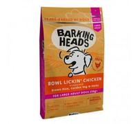 Barking Heads Complete Dry Dog Food 12kg - Adult Big Foot (Large Breed) Bowl Lickin' Goodness Chicken - Natural Everyday Immunity & Vitality - Vet Approved