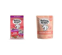 Barking Heads Bundle - Pooched Salmon & Sardine Dry 2kg + Wet 10x300g - No Artificial Flavours - Grain-Free