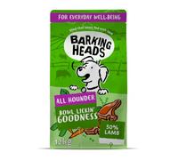 Barking Heads Complete Dry Adult Dog Food 12kg, Lamb, Natural Ingredients | Made With Natural Ingredients. Fortified with Vitamins & Minerals. Grain-Free. No Preservatives