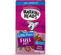 Barking Heads Dry Dog Food for Small Breeds - Doggylicious Duck - 100% Natural Free-Run Duck with Hypoallergenic Ingredients, Grain-Free Recipe, 1.5 kg