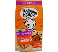 Barking Heads Complete Dry Dog Food 12kg - Adult All Hounder Bowl Lickin' Goodness Chicken - Natural Everyday Immunity & Vitality - Vet Approved