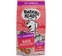Barking Heads Dry Dog Food - Hair Necessities 12kg - 100% Natural Salmon - Good for Healthy Skin & Coat