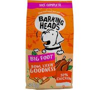 Barking Heads Complete Dry Dog Food 12kg - Adult Big Foot (Large Breed) Bowl Lickin' Goodness Chicken - Natural Everyday Immunity & Vitality - Vet Approved