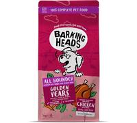 Barking Heads Complete Dry Dog Food 2kg - Senior All Hounder Golden Years Chicken - Natural Senior Recipe with Joint Support - Vet Approved
