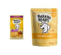 Barking Heads - Fat Dog Slim Dry Dog Food - 2kg + Wet Dog Food - 10x300g, 85% Natural Free-Run Chicken, Grain-Free, Low-Calorie, Weight Management, Adult Dogs