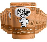 Barking Heads Top Dog Turkey 300g x 10