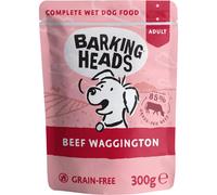 Barking Heads Wet Dog Food - Beef Waggington - No Artificial Flavours - Grain-Free Recipe (10 x 300 g)