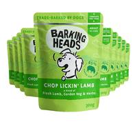 Barking Heads Wet Dog Food - Chop Lickin' Lamb - No Artificial Flavours - Grain-Free Recipe (10 x 300 g)
