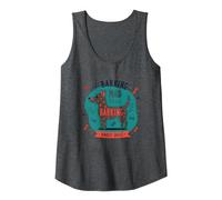 Barking Mad About Dogs Whimsical Pet Lover Tank Top, Women, Dark Heather Grey, M
