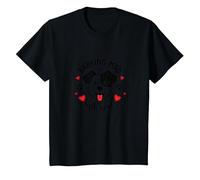 Barking Mad with Love: Cute Dog Lover Graphic T-Shirt, Kids, Black, 2 Years