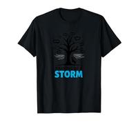 Barking Up A Storm: Whimsical Dog Lovers Tree T-Shirt, Men, Black, 5XL