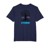 Barking Up A Storm: Whimsical Dog Lovers Tree T-Shirt, Men's Big and Tall, Navy, 6X Tall