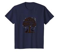 Barking Up The Right Tree Dog Lover Paw T-Shirt, Kids, Navy, 2 Years