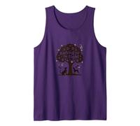 Barking Up The Right Tree Dog Lover Paw Tank Top, Men, Purple, XL