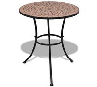 barkla mosaic bistro table in terracotta