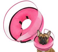 BARKLESS Dog Cone Alternative After Surgery, Comfortable Dog Donut Collar with Protective Shield to Stop Licking, Patented Adjustable Donut Cone for Post-Surgery & Wound Healing