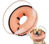 BARKLESS Dog Cone Alternative After Surgery, Comfortable Dog Donut Collar with Protective Shield to Stop Licking, Patented Adjustable Donut Cone for Post-Surgery & Wound Healing