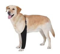 BARKLESS Dog Recovery Suit for Front Leg After Surgery, Breathable Dog Front Leg Sleeve for Male/Female to Stop Licking, Single Sleeve for Left/Right Joint Wound Cover, Cone Alternatives (Black, XL)