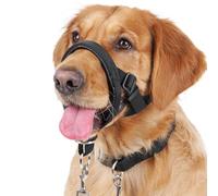 BARKLESS Dog Training Head Collar for Pulling, No Pull Head Halter with Adjustable Safety Strap, Anti-Pull Soft Padded Muzzle Leash for Walking Training Leash Reactive Large Dogs