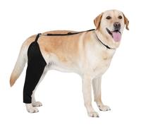 BARKLESS Single Dog Rear Leg Sleeve to Stop Licking, Breathable Male Female Dog Recovery Suit for Post Surgery, Comfortable Back Leg Sleeve for Wound Healing, Protective Cone Collar Alternative