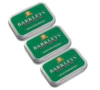 Barkleys Intense Wintergreen Mints 3 x 50g - Fresh Spicy Mint, Premium Tin