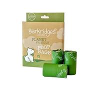 Barkridges® Home Compostable Dog Poop Bags with Easy Tie Handles, TÜV Austria & EN13432 Certified, Microplastic Free, Made from Cornstarch, Leak Proof, Extra Thick, Extra Large, Unscented, 120 Bags