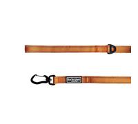 Barkridges® Lightweight Triple Handle Dog Lead Leash | Traffic Handle | Secured | Auto Lock Aluminium Clip | Padded Handle | Reflective | Strong Nylon | Comfortable (Papaya Orange, 150 cm / 5 ft)